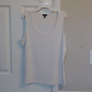 Ladies white tank